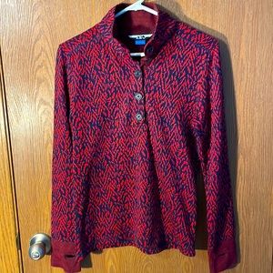 Women’s Kavu Sweater Medium Red and Blue